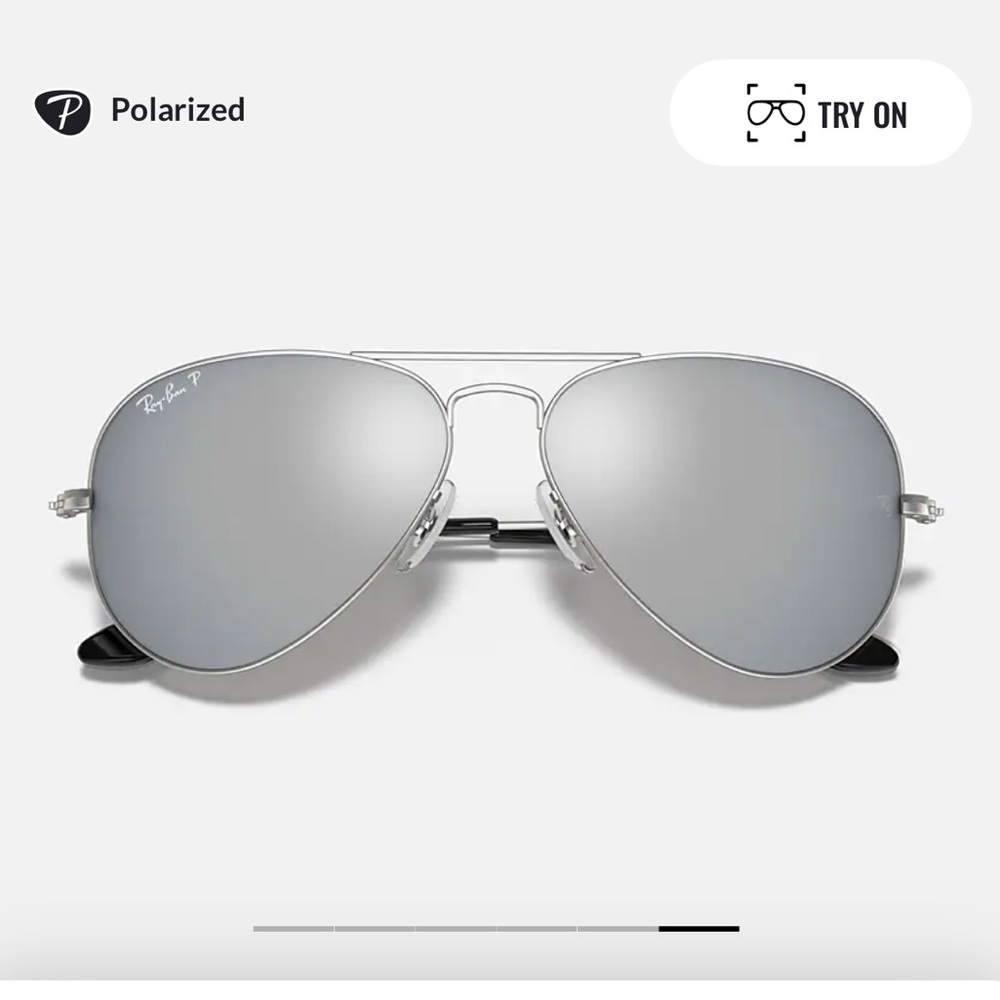 Like New Ray-Ban Aviator Mirror Sunglasses